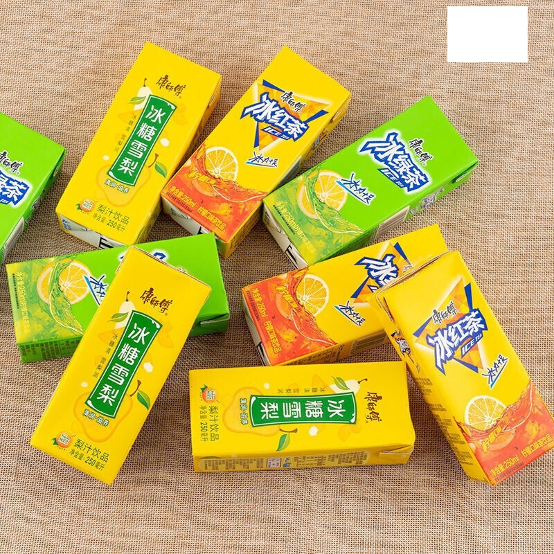 冰绿茶康 250mlx12盒装 柠檬味冰绿茶冰糖雪梨茉莉蜜茶饮料果汁 酸梅