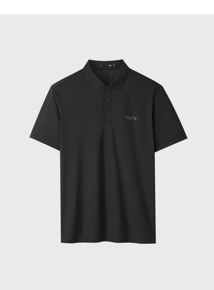 HLA Short-Sleeve Polo Shirt for Men, Light Business Aviation Series, Turn-Down Collar Short-Sleeve for Men, Summer Wear 2
