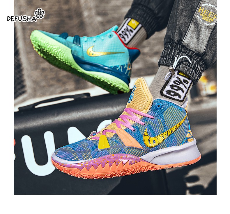 defusha篮球鞋男黑曼巴二代运动鞋男湖人紫实战低帮透气训练鞋战靴