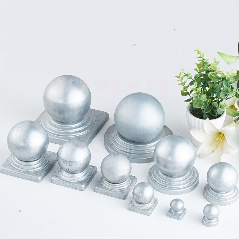 铁艺护栏盖子镀锌铁皮盖帽楼梯装饰球 内径:21*21(用于20*20方管)