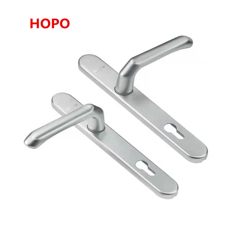 hopo门把手hopo好博门锁把手断桥铝平开门对开门执手92双高高低门锁