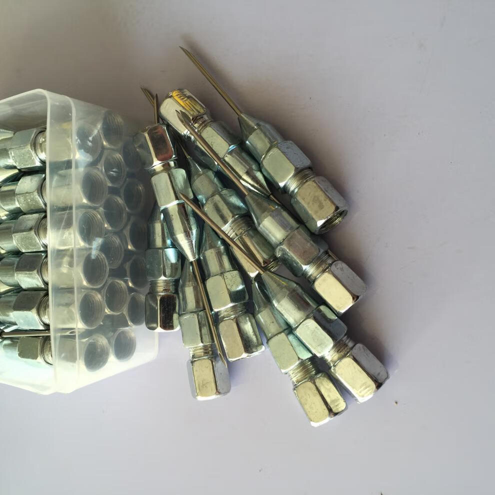 针式黄油枪嘴枪头油嘴免维护轴承打黄油针尖嘴通用针头式枪嘴 针式枪