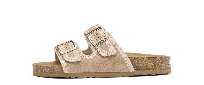 Hotwind Women's Birkenstock Style Summer New Flat Casual Outdoor Lightweight Cork Sandals 17