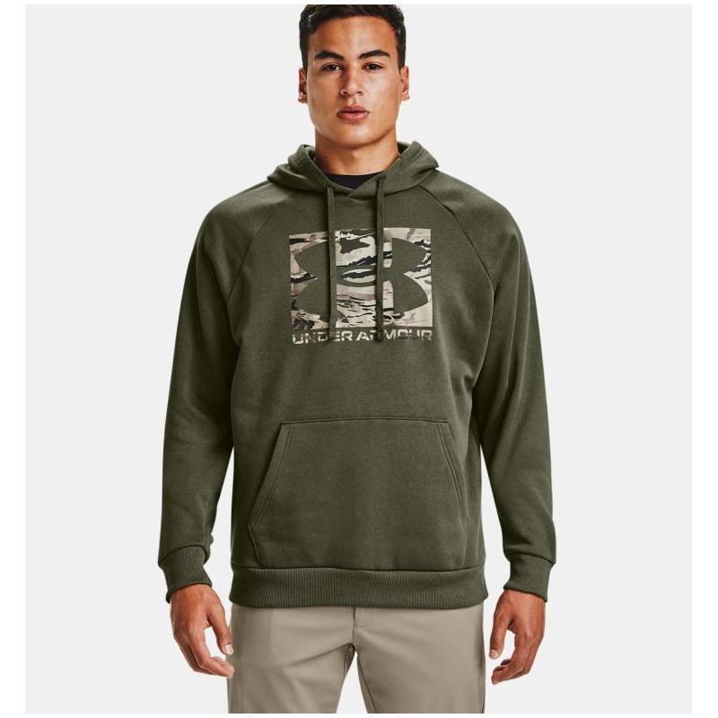 安德玛/under armo男运动卫衣连帽羊毛帽衫新款速干新款1357939 brown