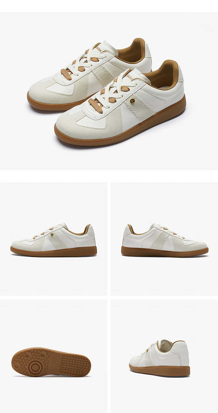 Le Saunda Casual Lace-Up Women's Shoes 6M23901 Almond White + Blue NAS 34 11