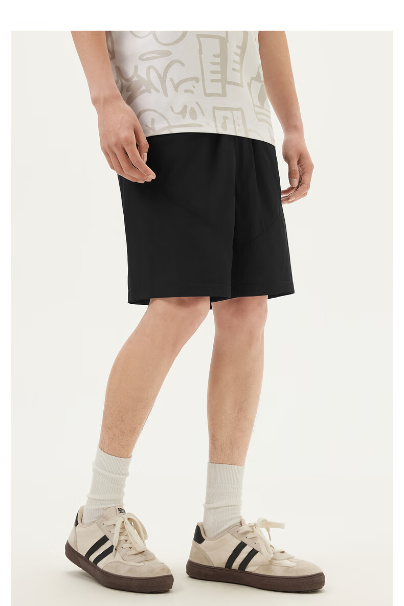 Gxgjeans Men's Basic Loose Straight Casual Shorts 2025 Summer New Black 175/L 8
