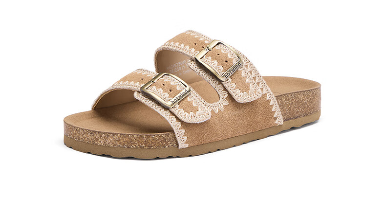 Hotwind Women's Birkenstock Style Summer New Flat Casual Outdoor Lightweight Cork Sandals 14