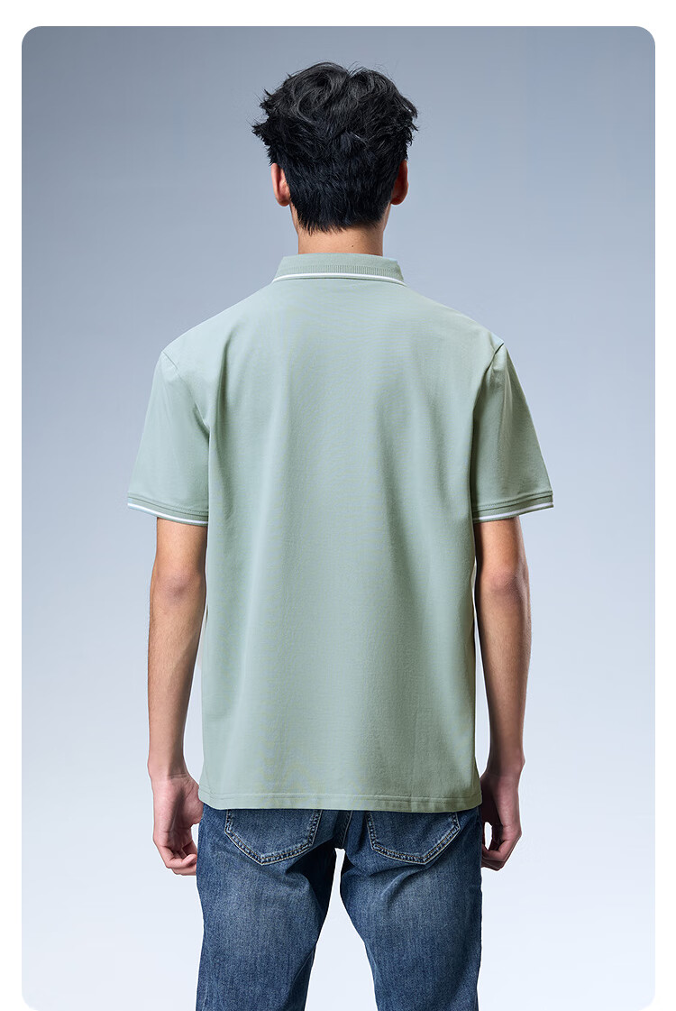 HLA Short-Sleeve Polo Shirt for Men, Cool And Stylish with Turn-Down Collar, Summer Wear 11