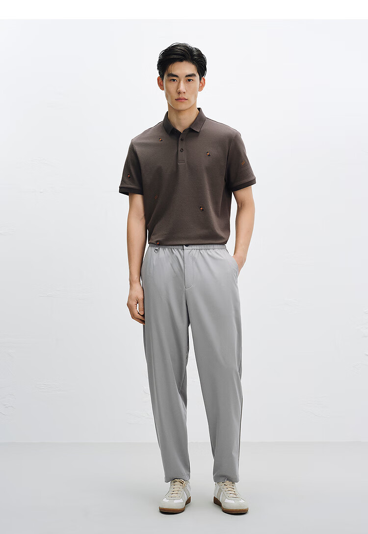 Peacebird Men's Casual Pants Four-Way Stretch Summer Lightweight Loose Tapered Sports Sweatpants Black 31 13