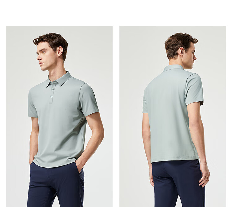 Youngor POLO Men's 2025 Summer Youth Business Casual Short Sleeve High-end POLO Shirt Navy Blue S 11