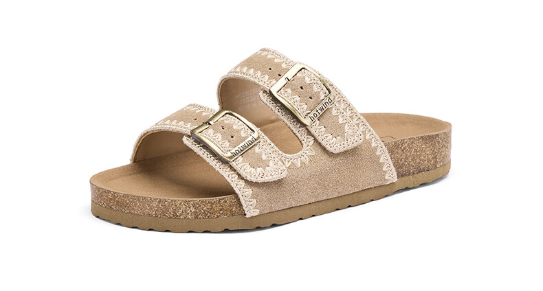 Hotwind Women's Birkenstock Style Summer New Flat Casual Outdoor Lightweight Cork Sandals 16