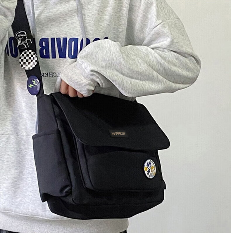 Huili Crossbody Bag, Large Capacity for Men And Women, Casual Shoulder Bag for School, Simple Versatile Lightweight Tablet Bag, Messenger Bag for Students 5