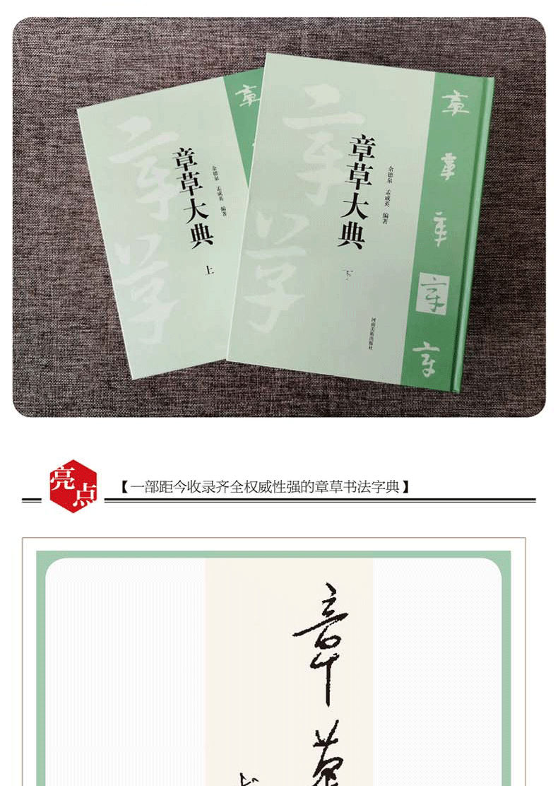 《章草大典【全两册】章草书法大字典 章草字汇 章草书法工具书 河南