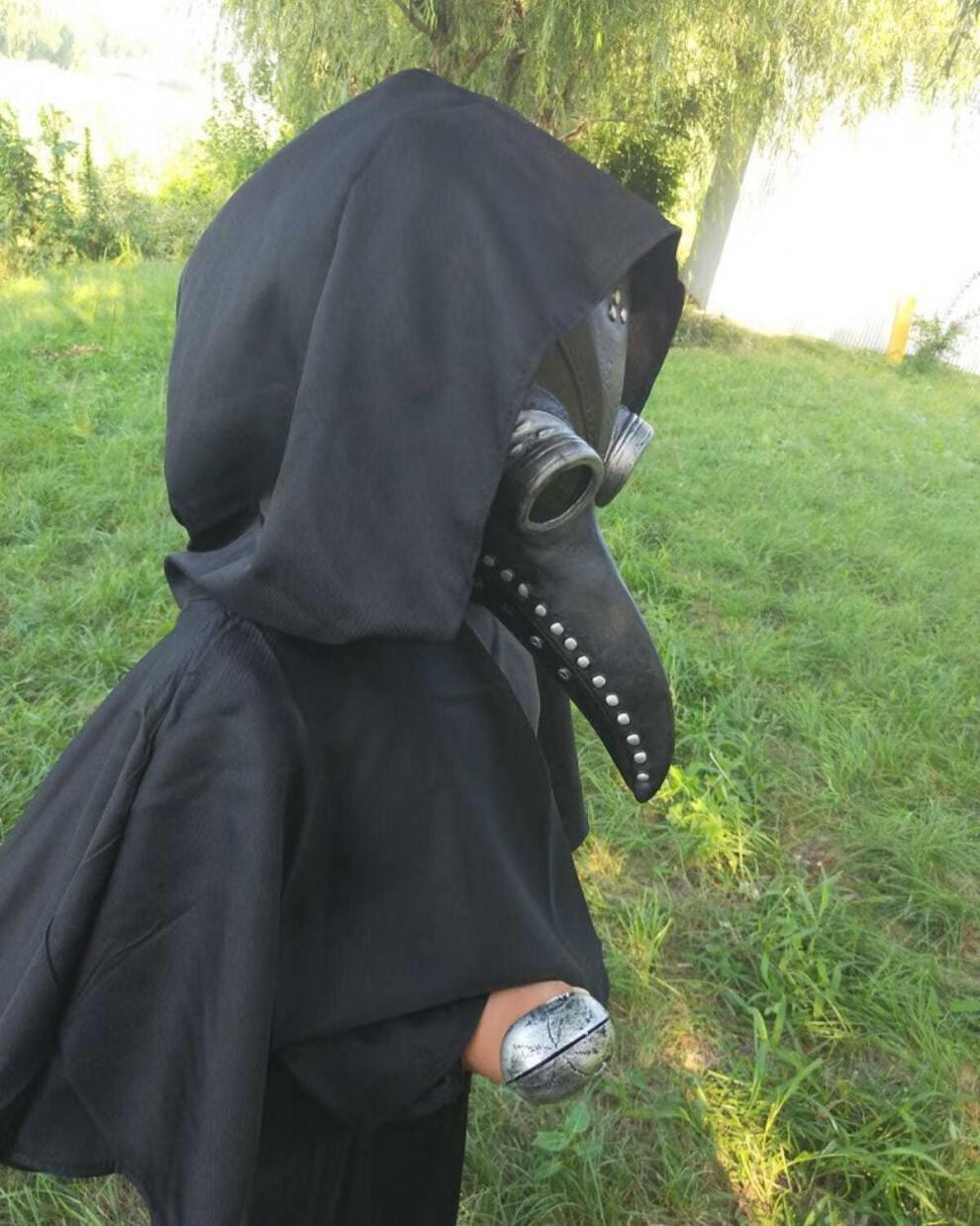 乌鸦头套乌鸦面具scp049面具头套scp049cos套装衣服096真人衣服玩具