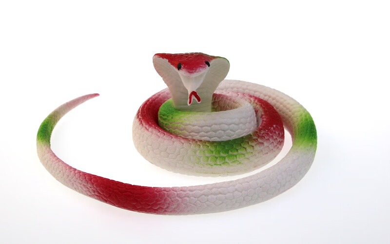 仿真橡胶蛇75cm整蛊恶搞吓人搞怪儿童玩具创意软胶假蛇赶鸟道具 眼镜