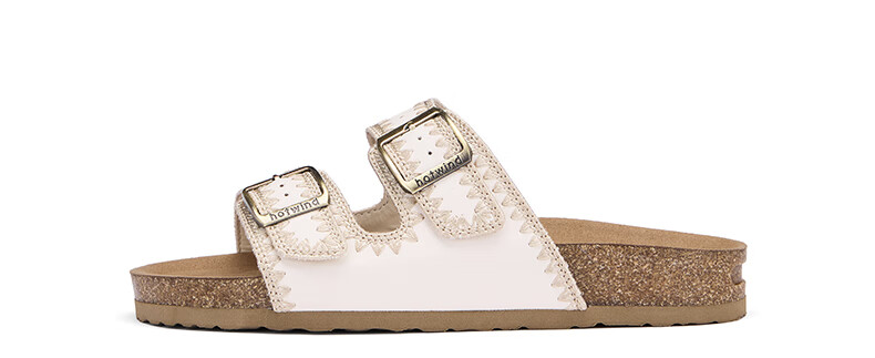 Hotwind Women's Birkenstock Style Summer New Flat Casual Outdoor Lightweight Cork Sandals 25
