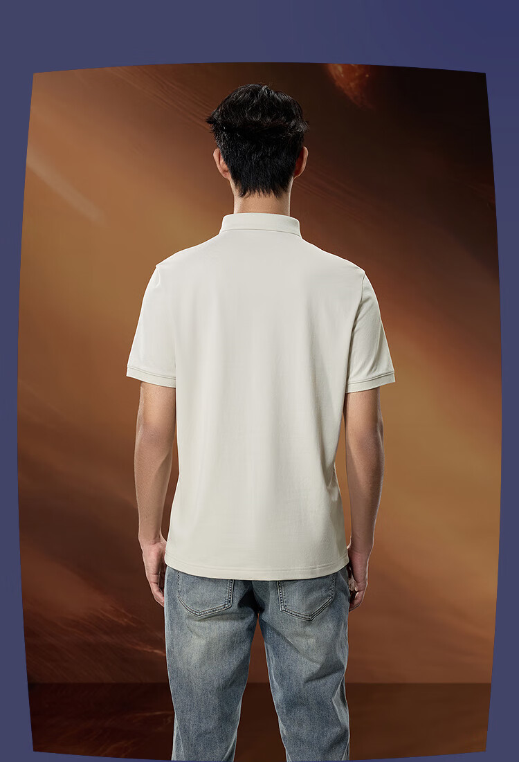 HLA POLO Shirt for Men, Three-Body Collaboration Series, Quick-Dry Printed Short-Sleeve Shirt for Men in Summer 6