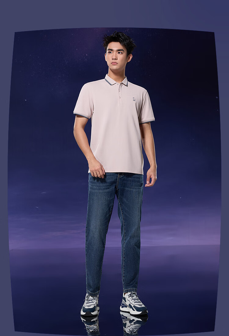 HLAHLA Men's Short Sleeve Three-Body Collaboration Series Cooling Moisture-Wicking Quick-Dry Short Sleeve Shirt Summer 12