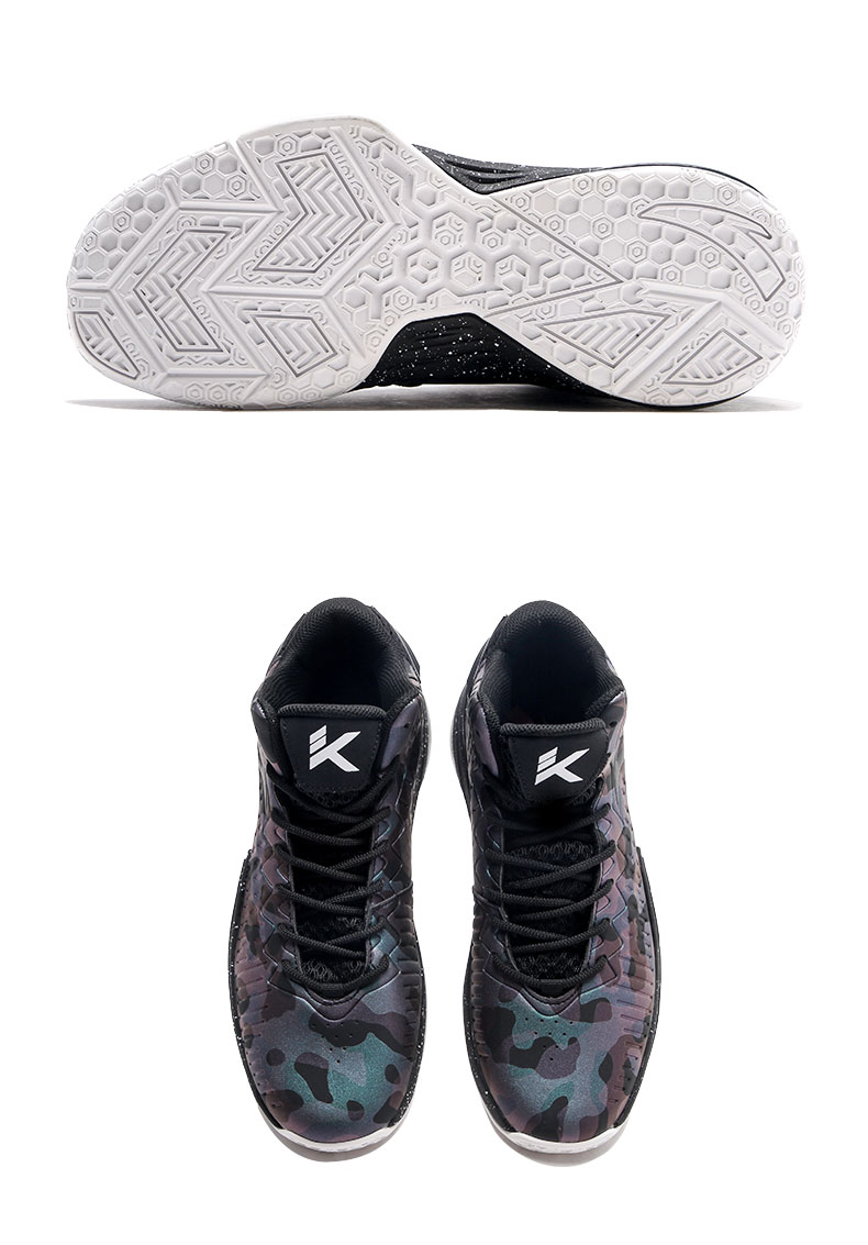 安踏篮球鞋男鞋水花4汤普森官网旗舰白色kt3 team高帮运动鞋 黑