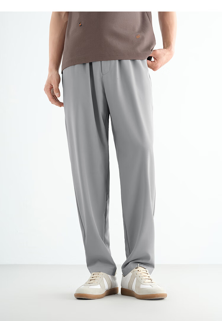 Peacebird Men's Casual Pants Four-Way Stretch Summer Lightweight Loose Tapered Sports Sweatpants Black 31 14