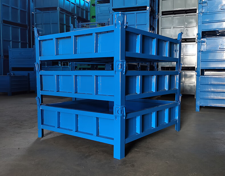 金属周转箱铁箱车间重型箱铁屑箱物料箱大铁框金属铁质零件框 b2无门