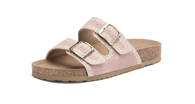 Hotwind Women's Birkenstock Style Summer New Flat Casual Outdoor Lightweight Cork Sandals 19