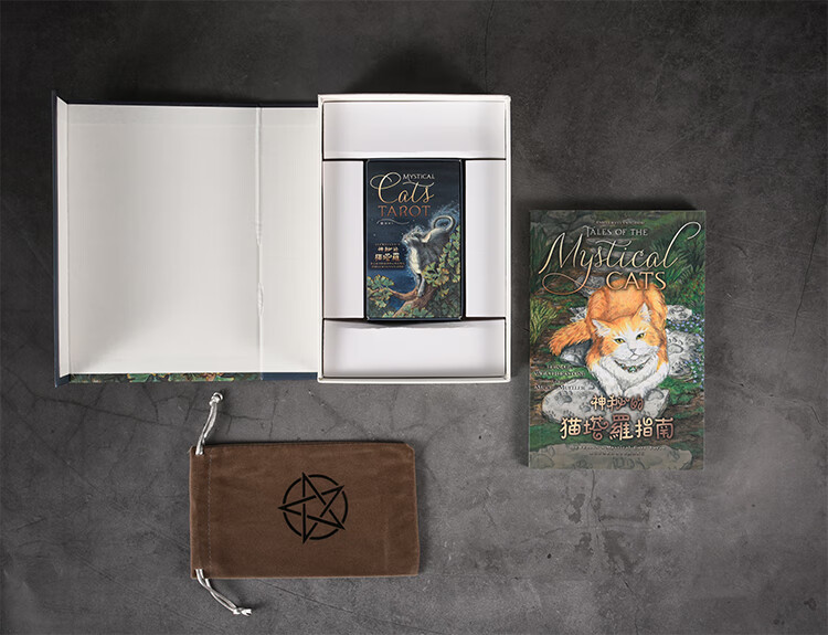 猫咪猫魅韦特牌塔罗套装初学者伟特塔牌罗塔卡罗牌tarot cards 猫塔罗
