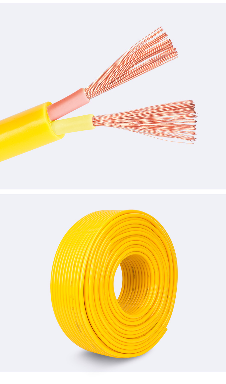 5 4平方护套线户外电源线 2芯1平方10米(国标线芯)【图片 价格 品牌