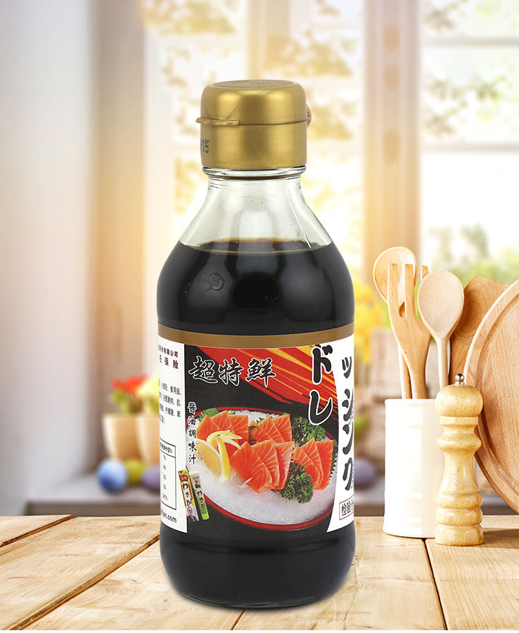 葵田酱油调味汁200ml12瓶非休比寿司料理刺身鱼生酱油二度仕酱油鱼生