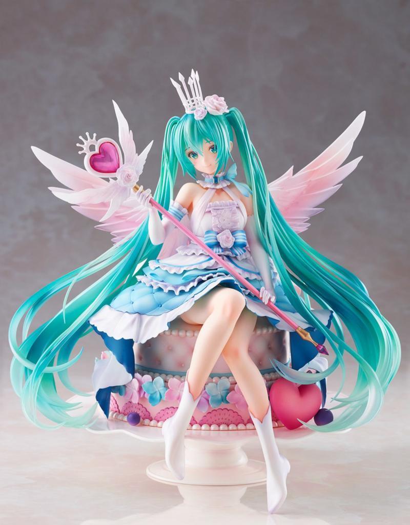 周年插画大赛桌面摆件生日礼物玩偶雕像潮 初音未来摆件尺寸20cm以上