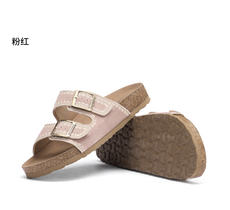 Hotwind Women's Birkenstock Style Summer New Flat Casual Outdoor Lightweight Cork Sandals 18
