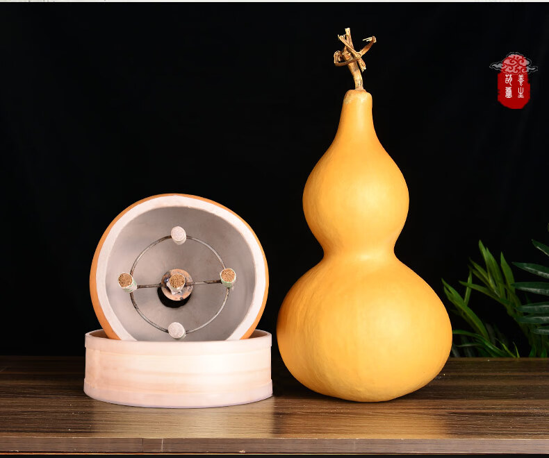 葫芦灸 天然葫芦艾灸家用大号炙养生垂直悬灸具儿童小号穴位灸器 原色