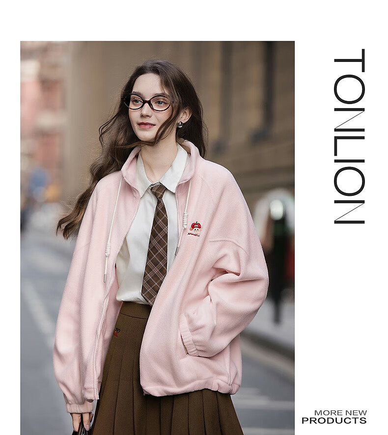 TonLion 2025 Winter Women's Stand Collar Left Chest Detail Long Coat 7