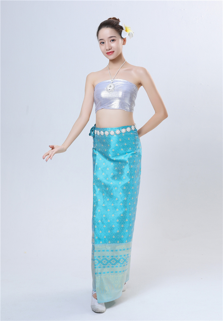 傣族服装泰国西双版纳裙套装情人节影楼摄影写真女装旅游民族风裙子 