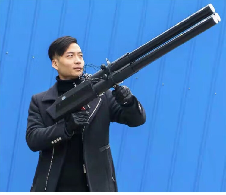 电子礼炮弹夜店酒吧气氛道具电子礼炮枪加特林礼花筒婚庆喷纸枪 80cm