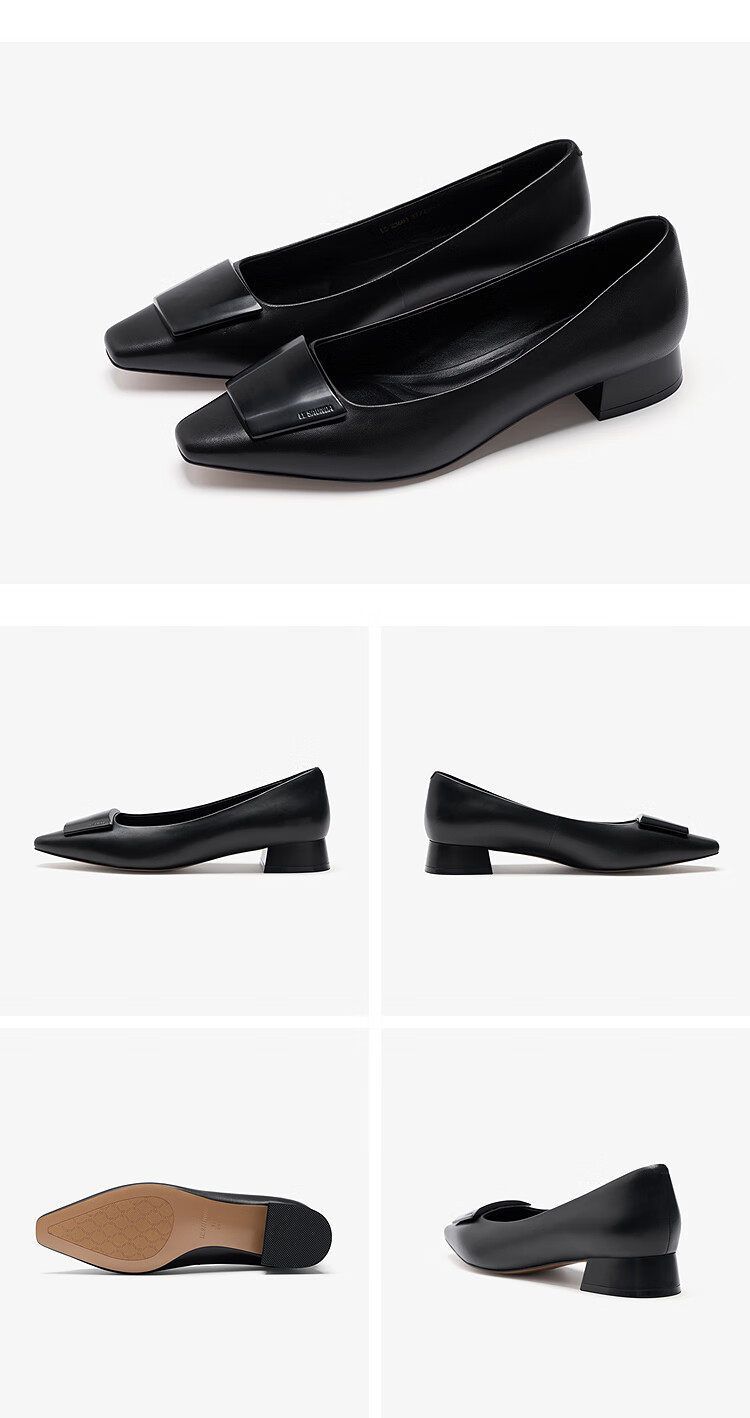 Laird Spring/Summer 2026 Commuter Small Square Toe Chunky Heel Lambskin Women's Pumps 6T23601 Elegant Purple LPK 35 7