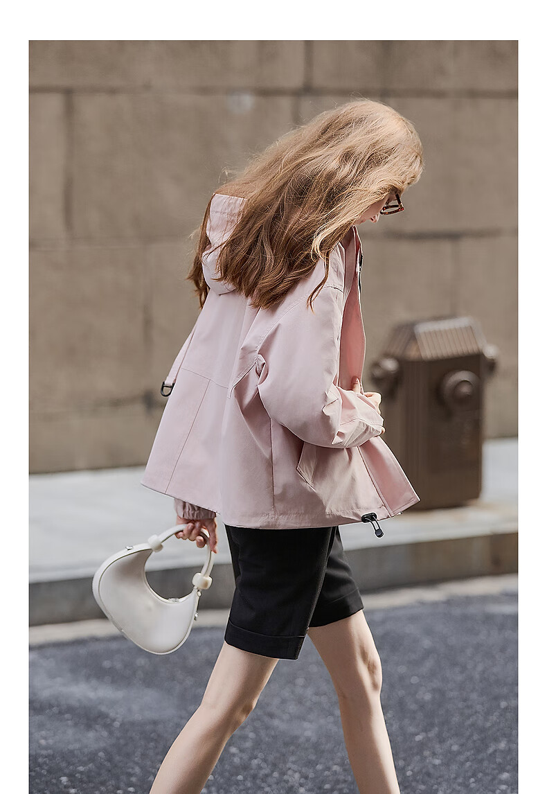 TonLion 2025 Autumn Women's Hooded Short Jacket 7