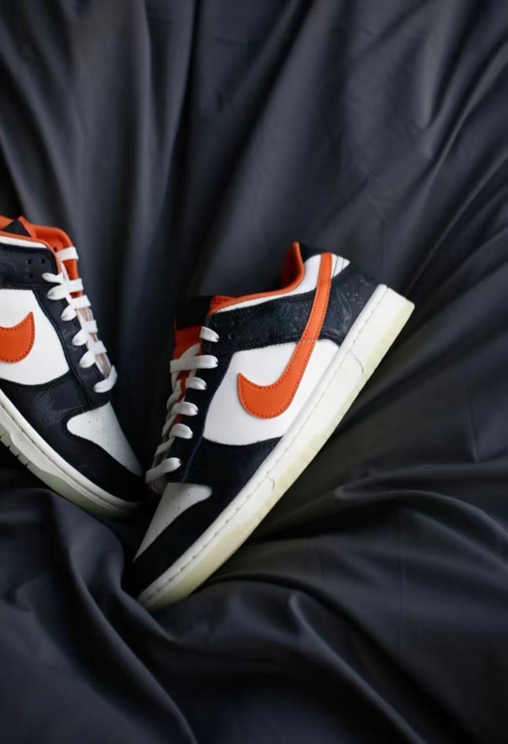 dunklowretroprm黑橙色万圣节夜光男女款低帮休闲板鞋 黑橙 40.