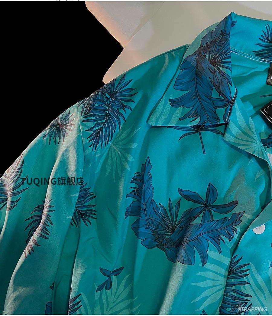 罪恶都市衬衫西海岸棕榈短袖花衬衫gta侠盗飞车美式复古男女夏威夷