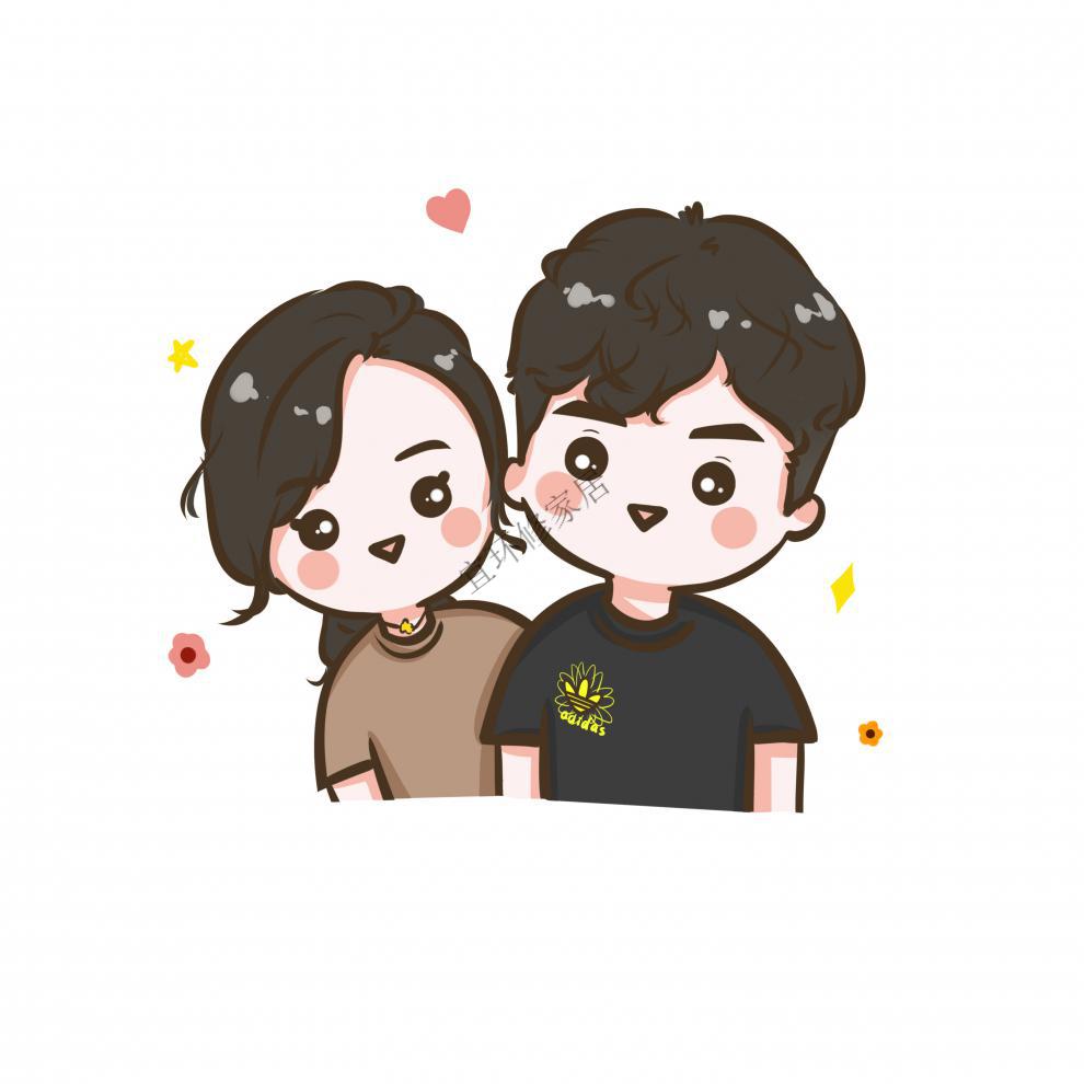 手绘头像定制q版卡通动漫真人照片转漫画人物设计情侣头像画画xc 头像