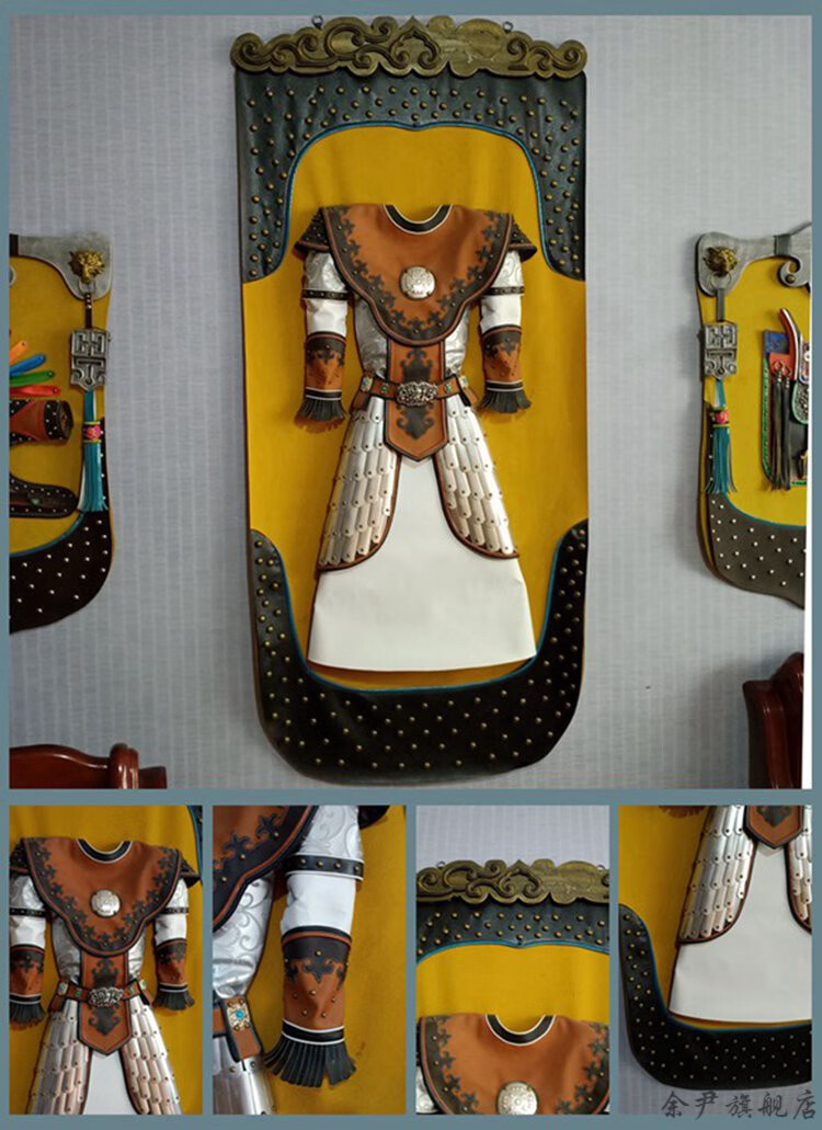 2022蒙古装饰品蒙古皮画蒙古元素成吉思汗装饰画蒙古包饭店墙壁画立体