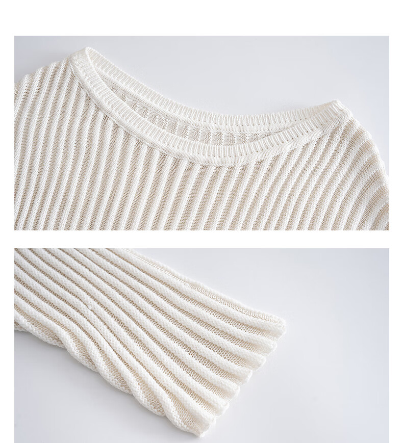 Langsha 2025 Autumn Women's Lazy Style Slim Textured Loose Pullover Sweater 9