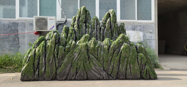 泡沫石头定制仿真假山造景摄影塑雕舞台演出石头道具高密度泡沫雪浪石