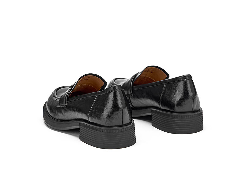 Hotwind Women's Chunky Heel Platform Loafers Spring Autumn New British Style Small Leather Shoes Height Increasing Versatile Casual Slip-On Shoes 4
