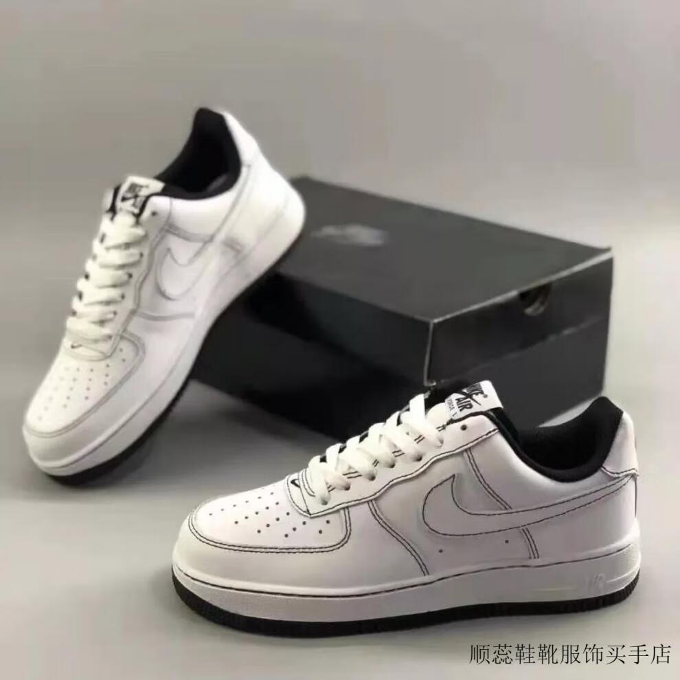 【尖货】耐克空军一号supreme联名运动板鞋男af1低帮滑板鞋女学生休闲