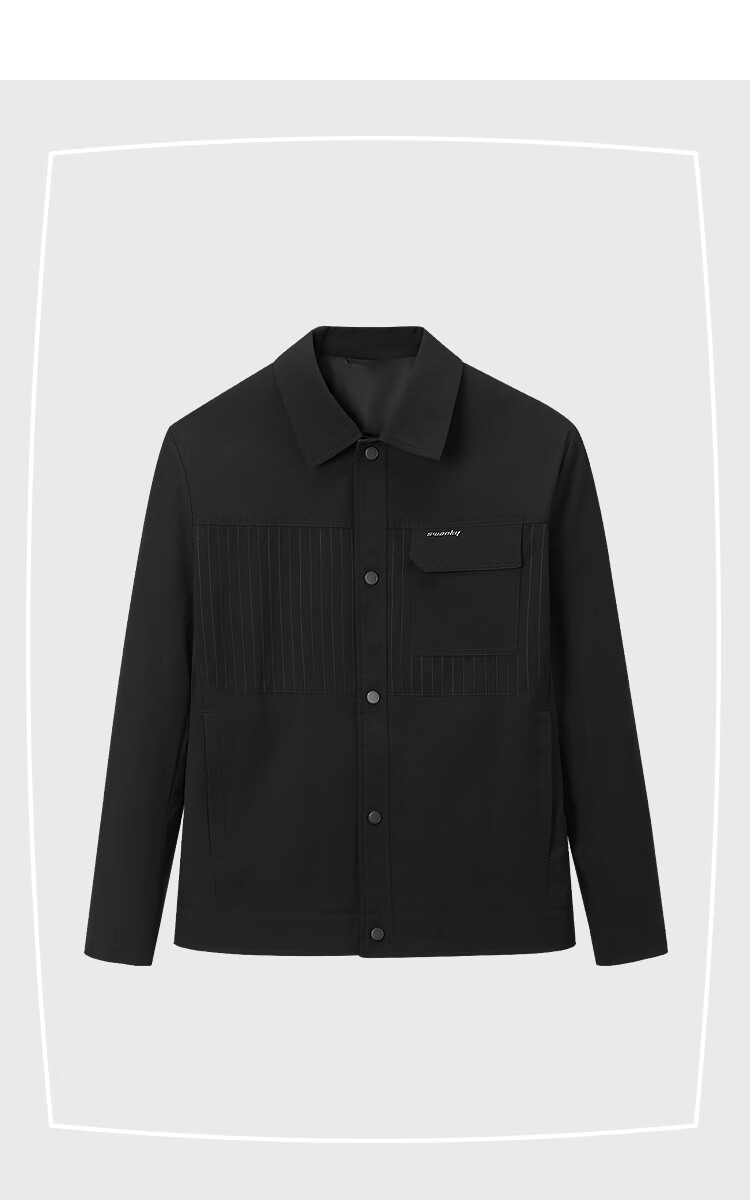 HLA Jacket for Men, National Premium Brand, Turn-Down Collar, Crisp Casual Outerwear for Men in Autum 2