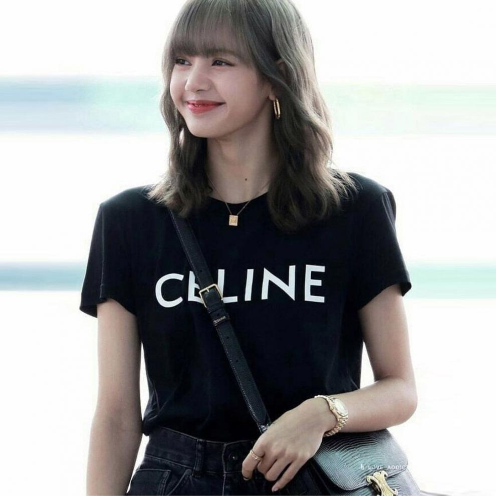 lisa同款情侣装t恤印花字母韩版短袖t恤上衣女百搭 白色 s 建议80-105