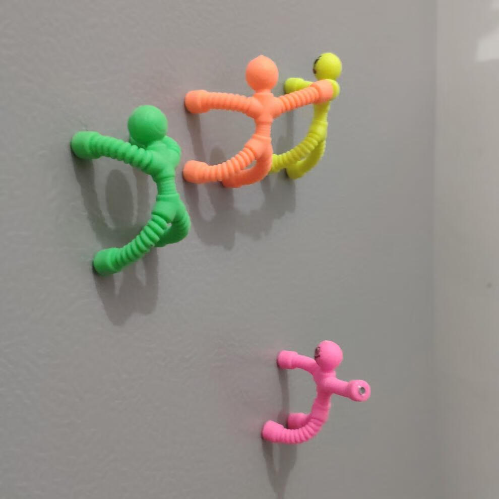 新品 表情磁铁人贴片爬墙人吸铁小人偶搞怪磁力片随意拼搭儿童益·智