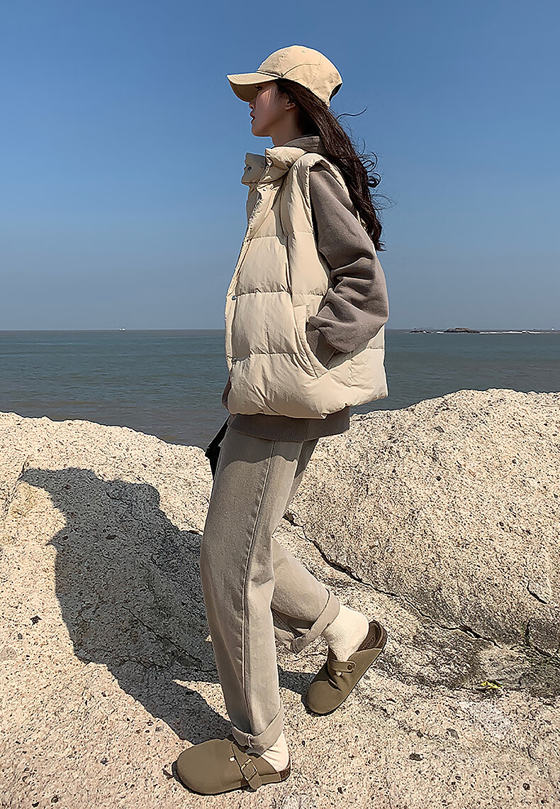 TonLion 2025 Winter Simple Classic Down Vest Jacket 2