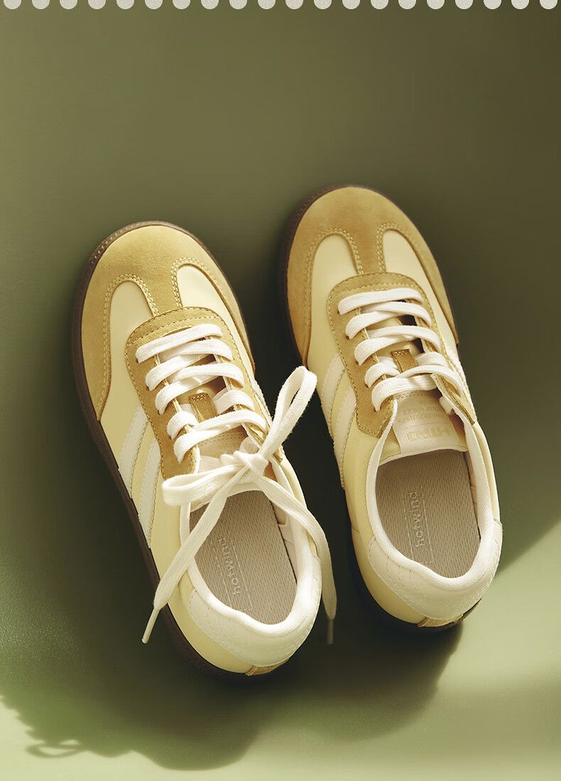 Hotwind Mall Matching Women's Shoes, Dexun Shoes, 2025 Autumn New Women's Retro Color-Block Spliced Soft-Soled Casual Sneakers 12
